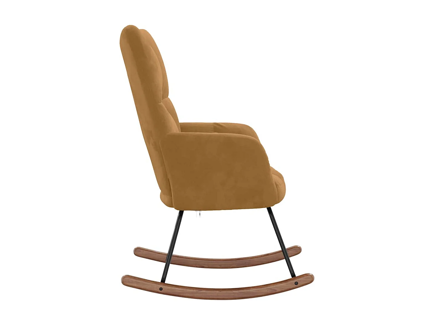 Chaise à bascule Marron Velours