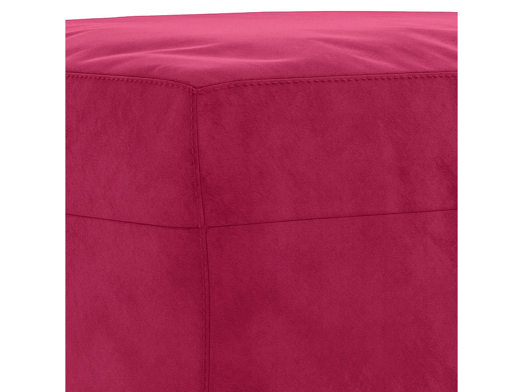 Banc Rouge bordeaux 70x35x41 cm Velours