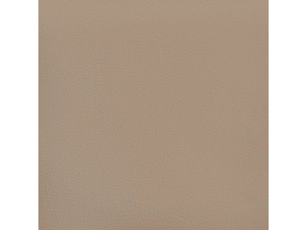 Banco de cuero sintético color capuchino 70x30x30 cm