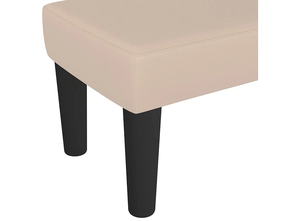 Banc Cappuccino 70x30x30 cm Similicuir