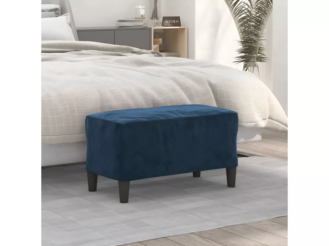 Kauf Unique Sitzbank Blau 70x35x41 cm Samt