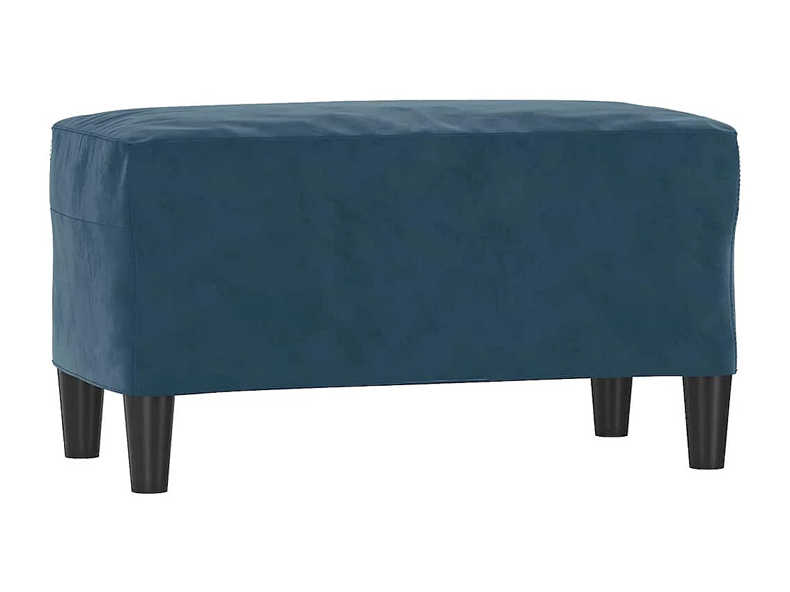 Banc Bleu 70x35x41 cm Velours