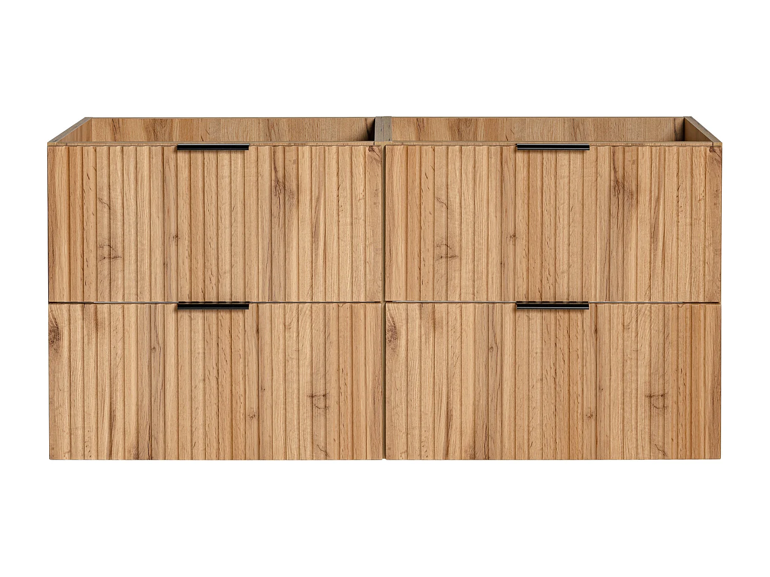 Mueble suspendido bajo lavabo - Natural claro - Ancho 120 cm - ZEVARA