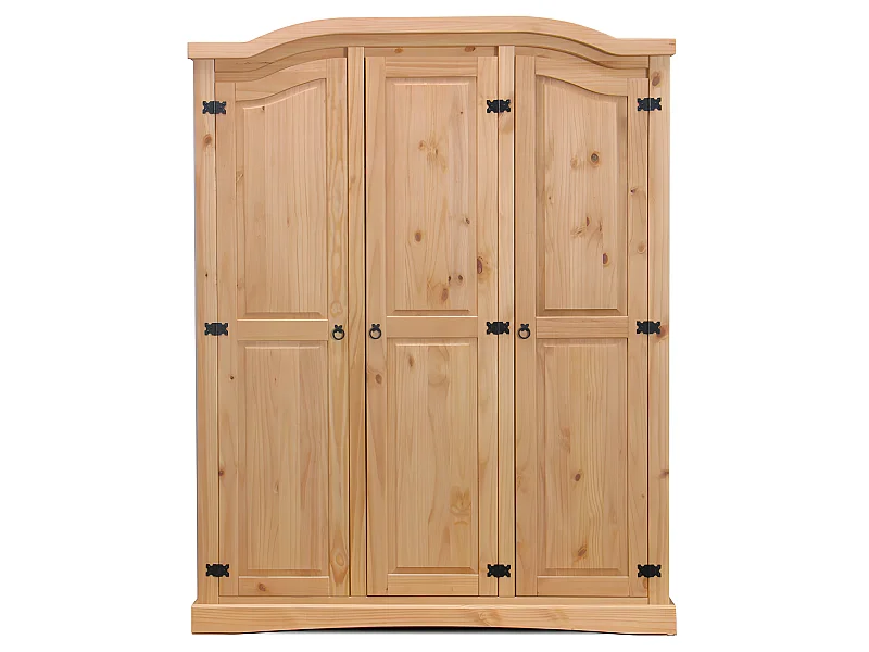 New Mexico Armoire 3 pièces, largeur 152 cm, hauteur 193 cm, délavé/ciré.