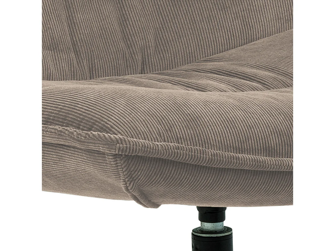 Bliwa fauteuil lounge fauteuil met kruk beige, zwart.