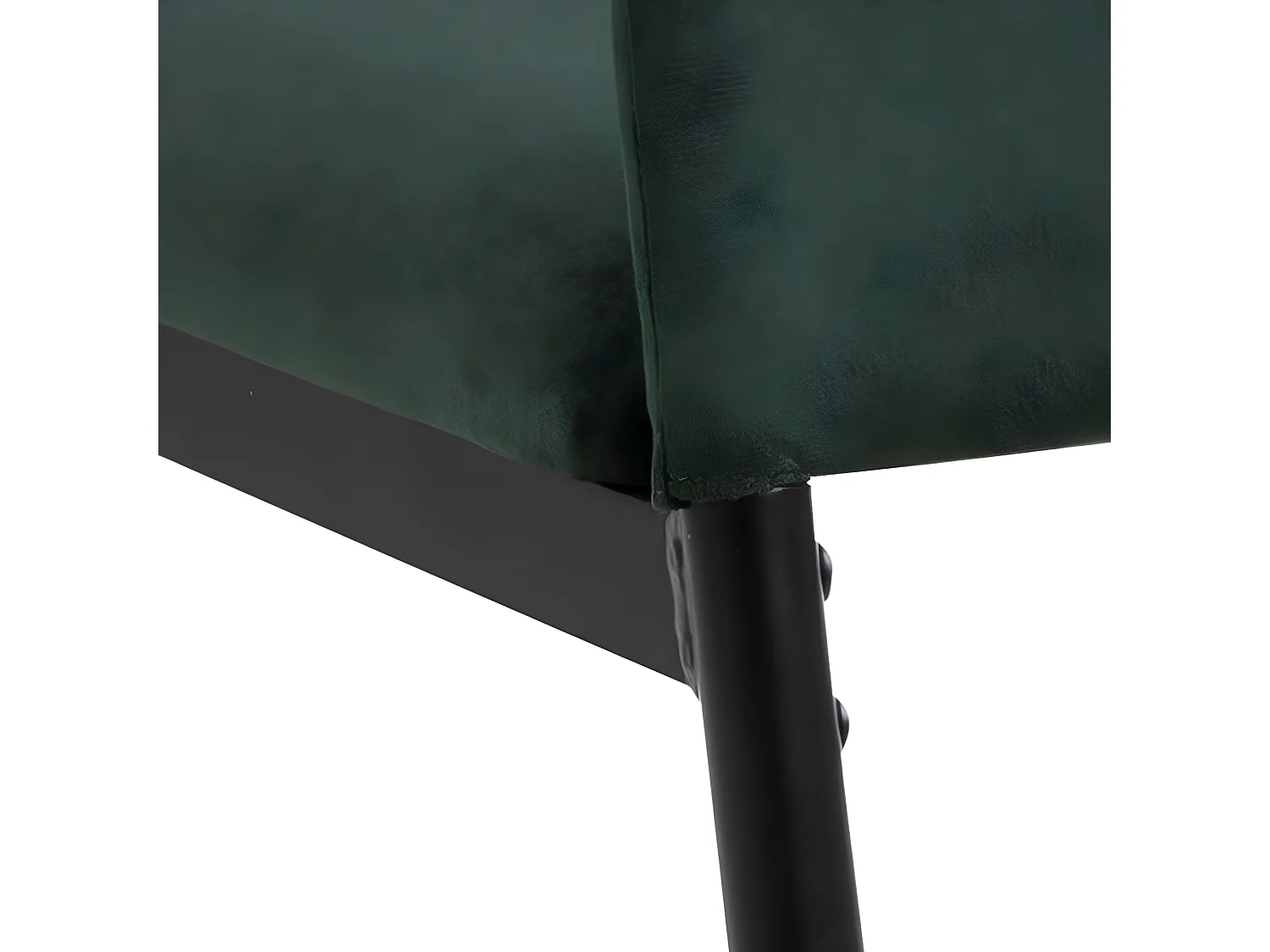 Demi eetkamerstoel donkergroen, zwart.