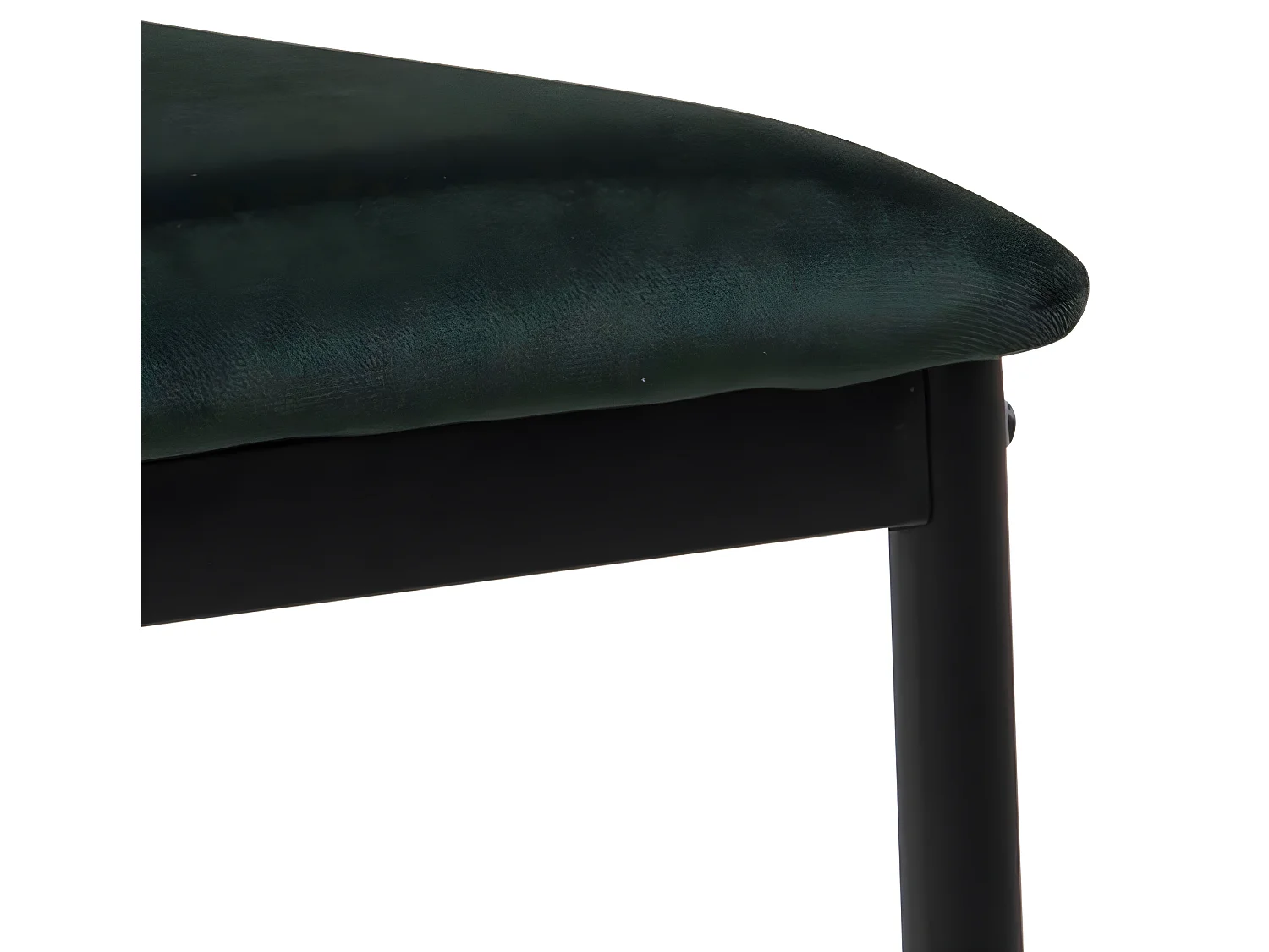 Demina Esszimmerstuhl dunkelgrün, schwarz.