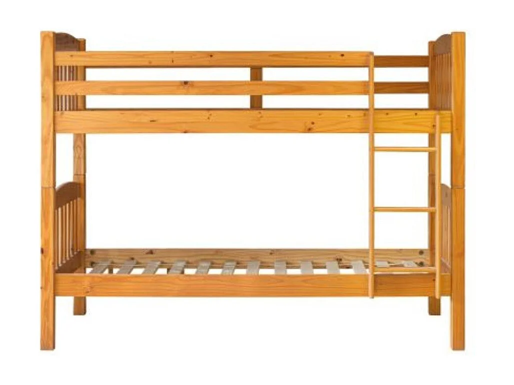 LITERA TORNEADA Juvenil Blanca + COLCHONES VISCOELÁSTICOS 20cm - Venprodin