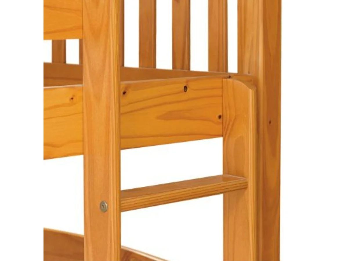 LITERA TORNEADA Juvenil Blanca + COLCHONES VISCOELÁSTICOS 20cm - Venprodin