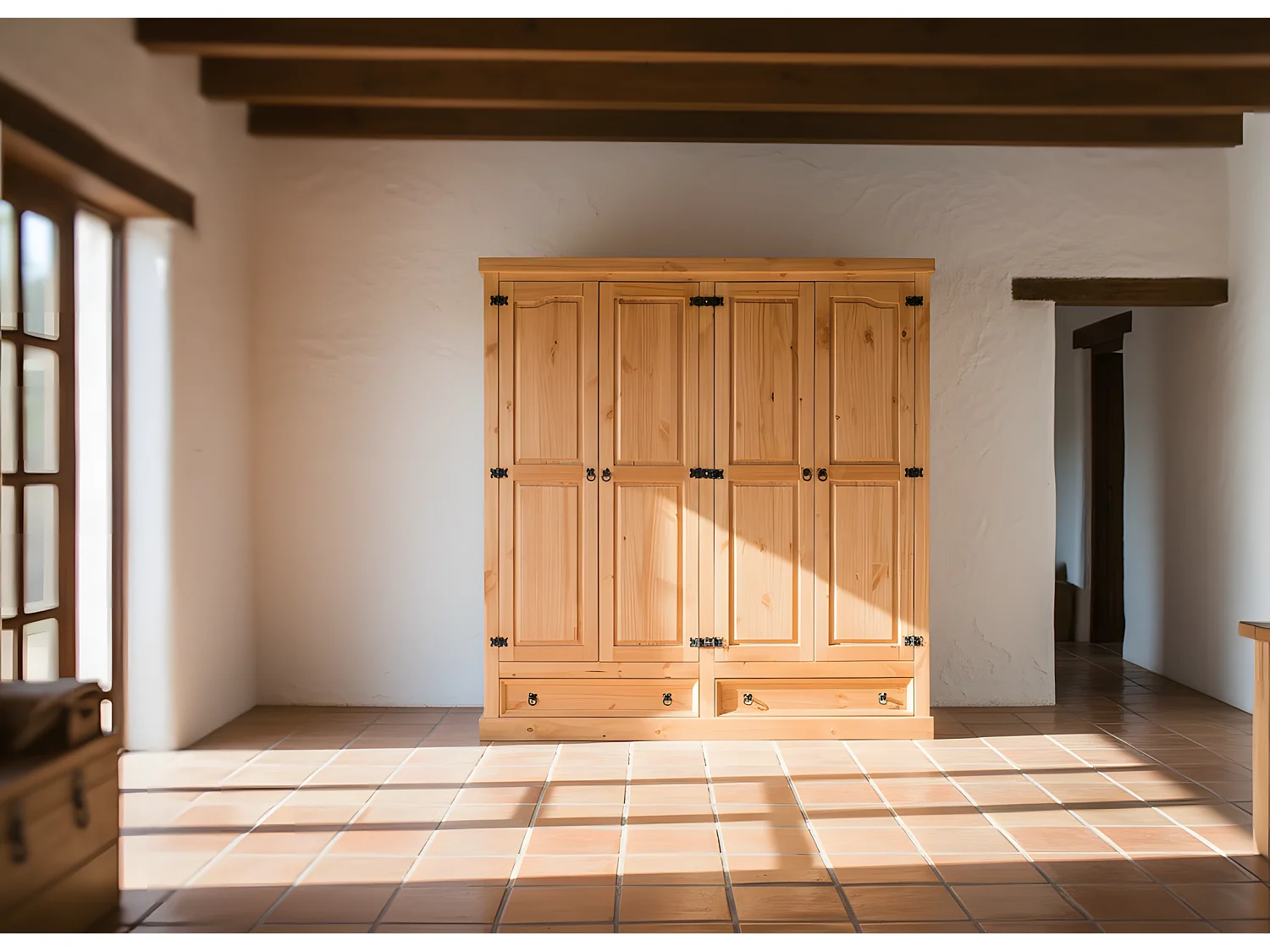 New Mexico 4-deurs landelijke kledingkast 194cm breed.