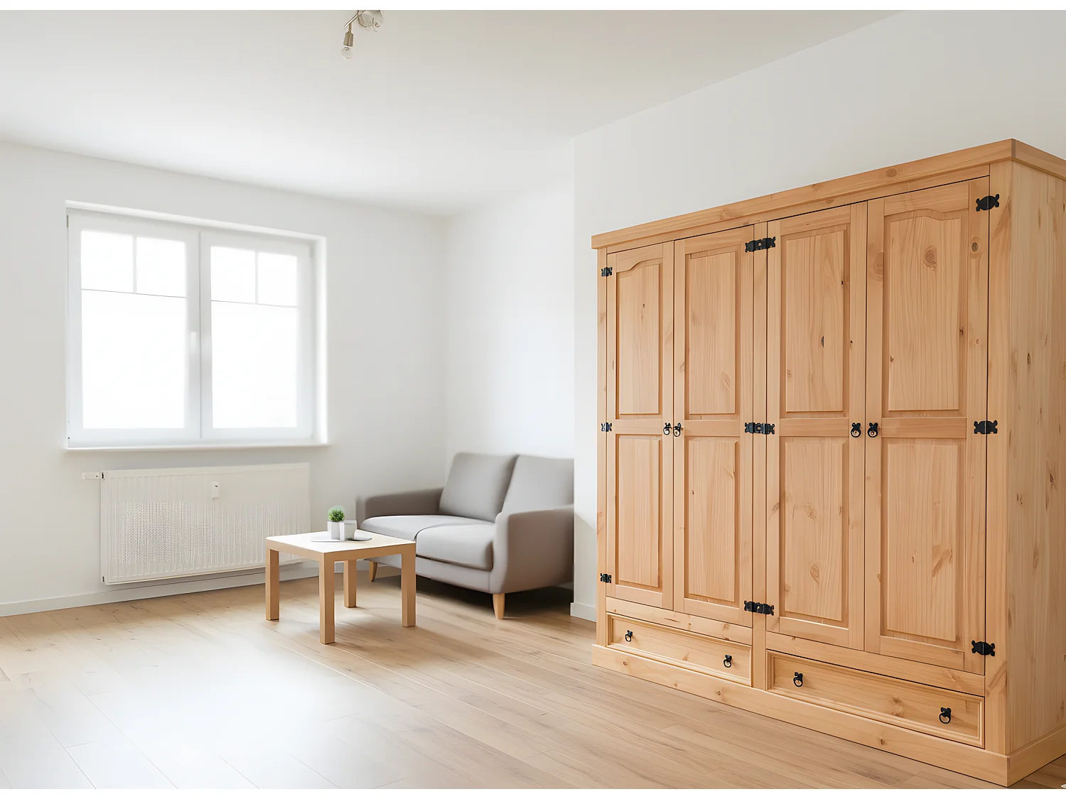 New Mexico 4-deurs landelijke kledingkast 194cm breed.