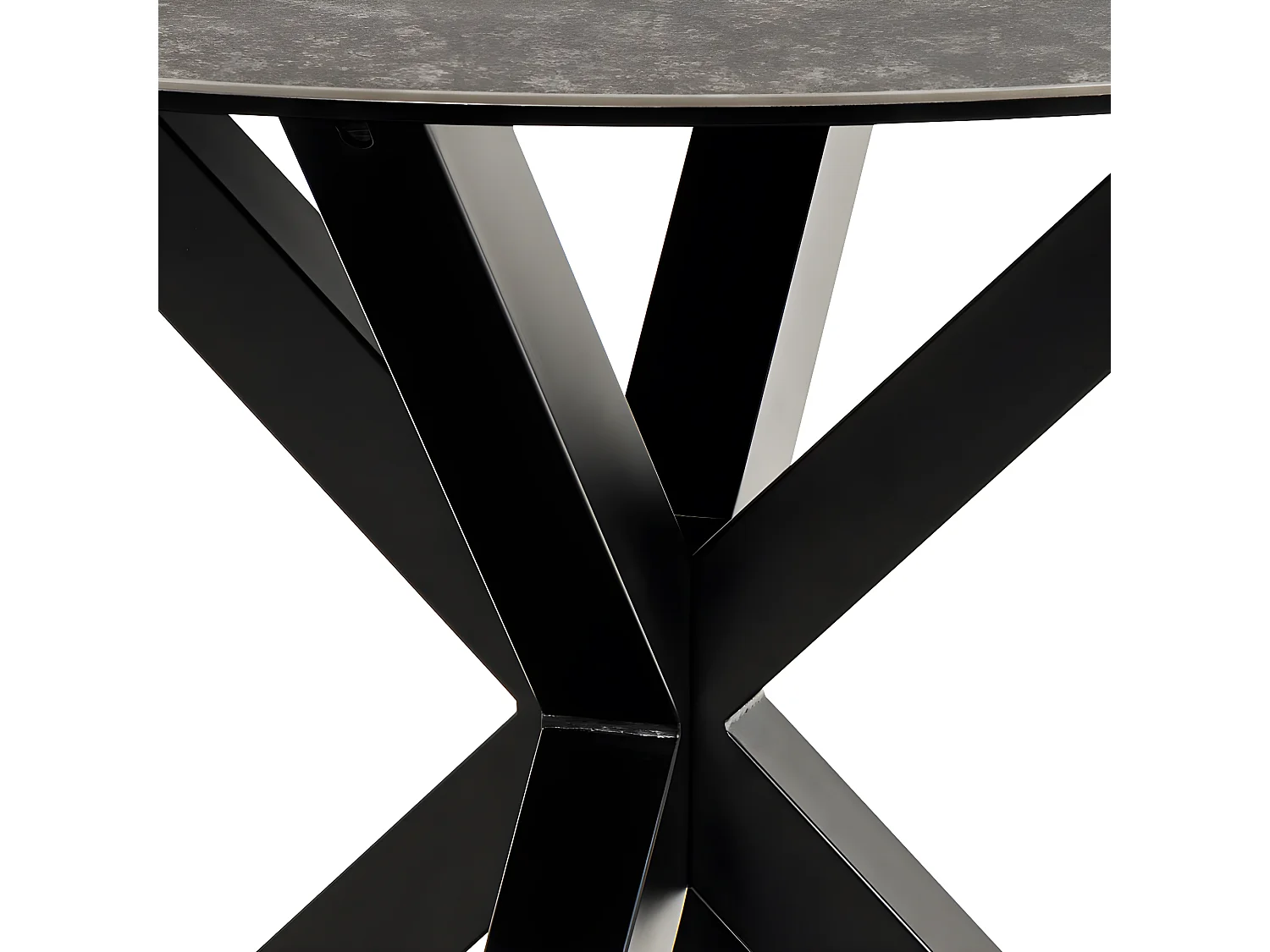Heaven table à manger Ø119 cm céramique noir.