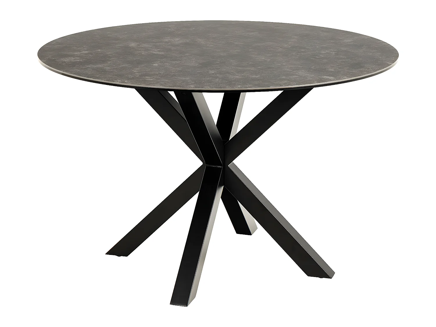 Heaven table à manger Ø119 cm céramique noir.