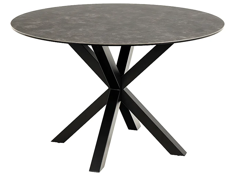 Heaven Esstisch Ø119 cm Keramik schwarz.