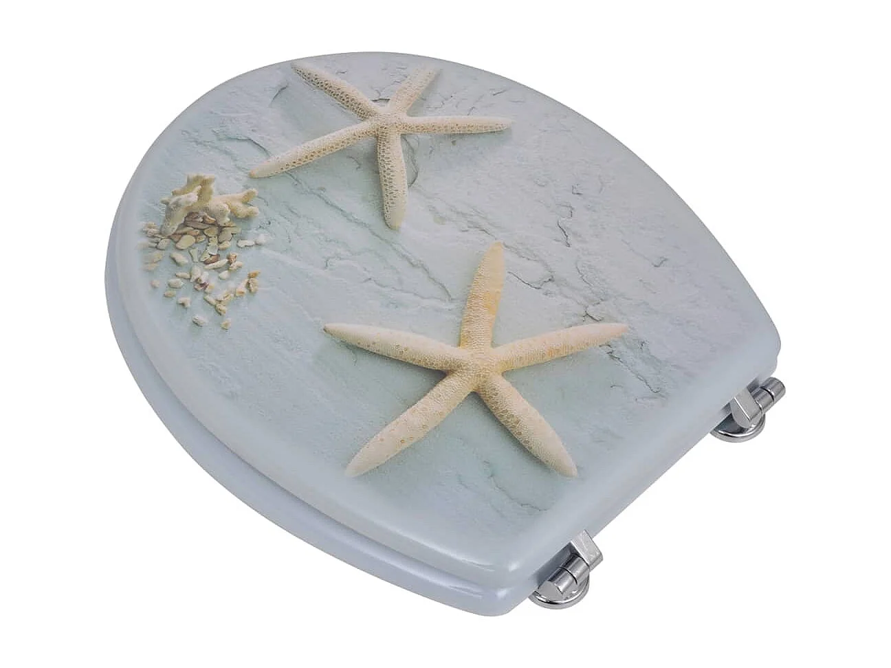 Conjunto de dois assentos com tampa para sanita com tampas em MDF Starfish 02_0002948