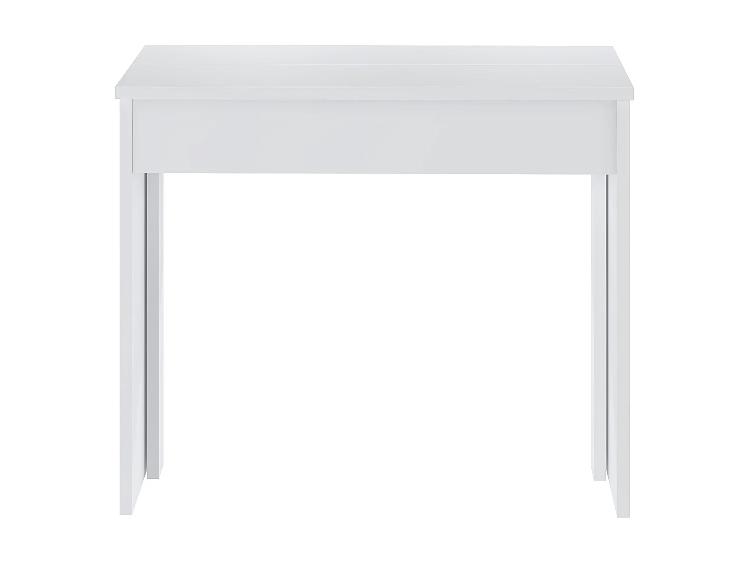 Console table extensible 12 couverts - 6 rallonges - Blanc - ONEGA
