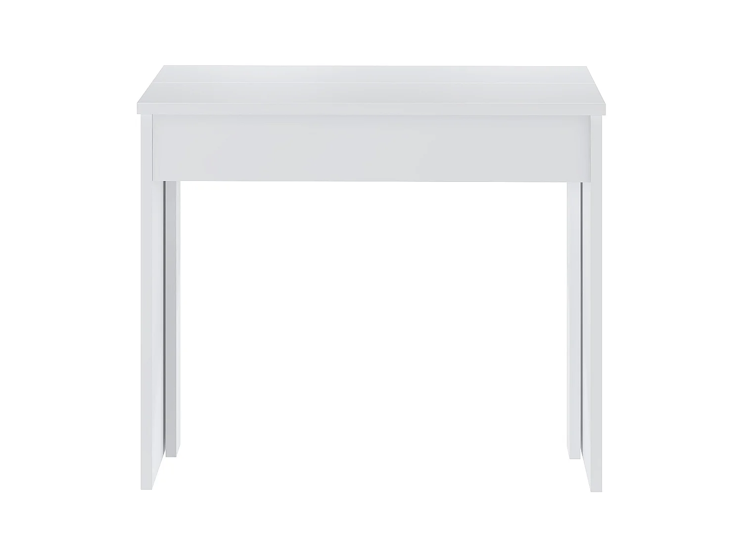 Mesa consola extensible 12 cubiertos - 6 extensiones - Blanco - ONEGA