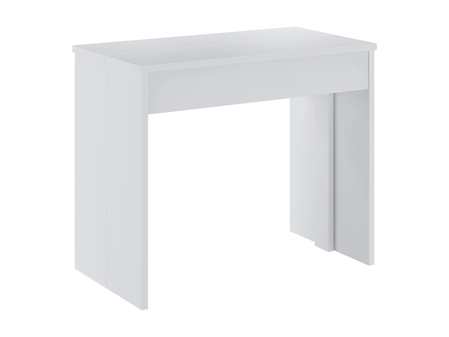 Ausziehbarer Konsolentisch für 12 Personen - 6 Verlängerungen - Weiß - ONEGA
