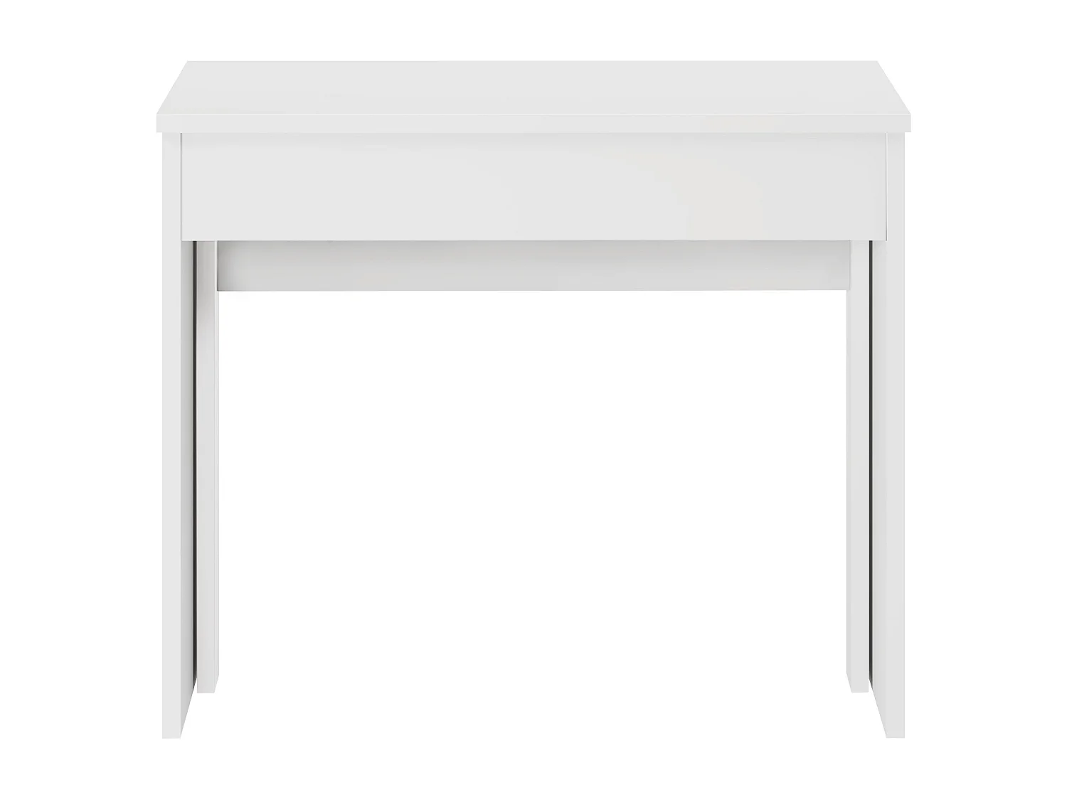 Console table extensible 12 couverts - 6 rallonges - Blanc - ONEGA