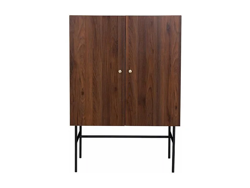 Lodge Buffet 2 Portes 1 Tiroir Bois Et Métal Falodgecab2p1t