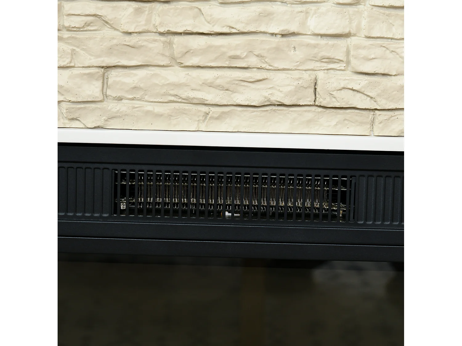 Chimenea eléctrica blanco 120x24x80 cm HOMCOM