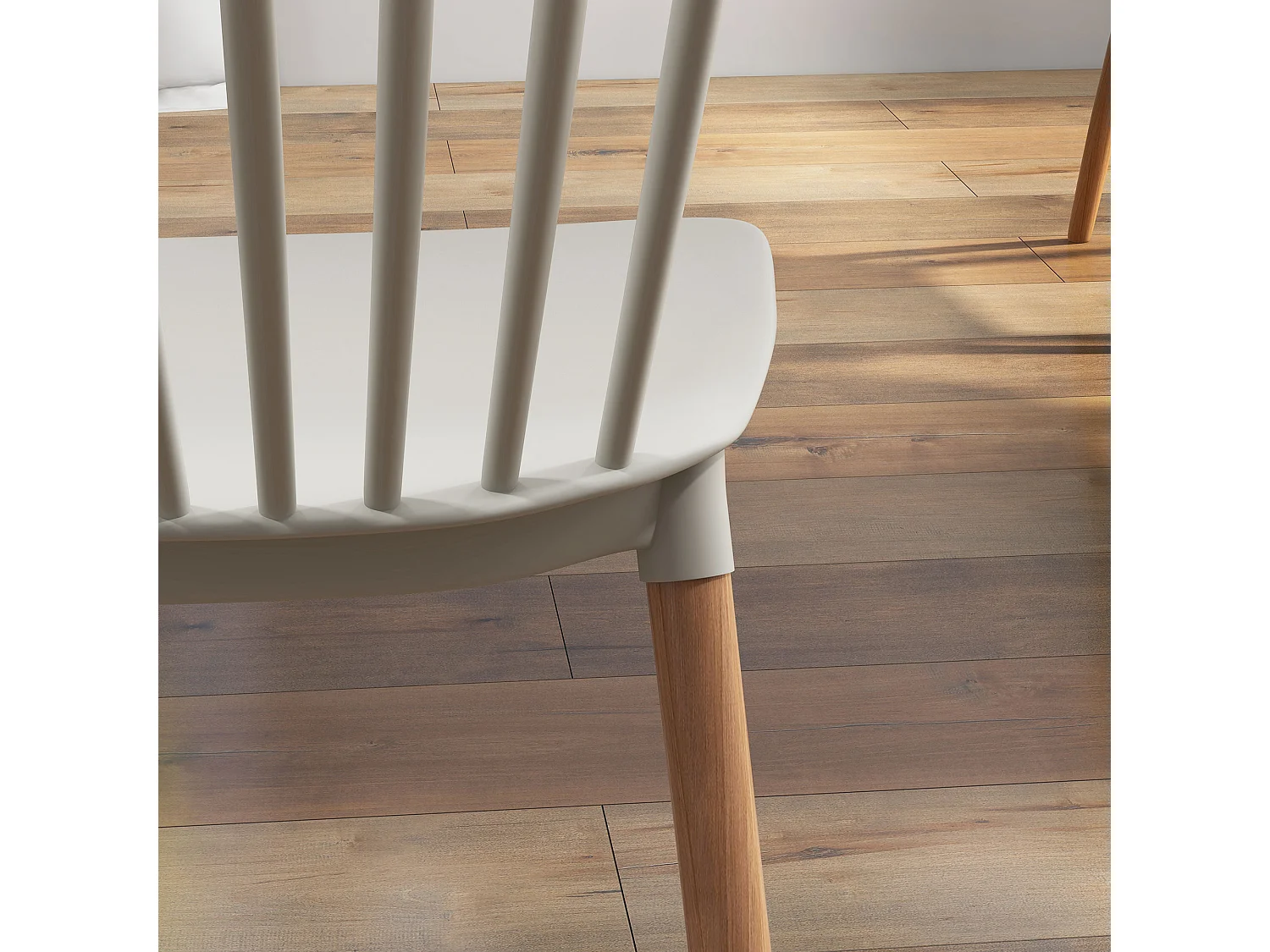 Sillas de comedor gris 48x52.5x83 cm HOMCOM