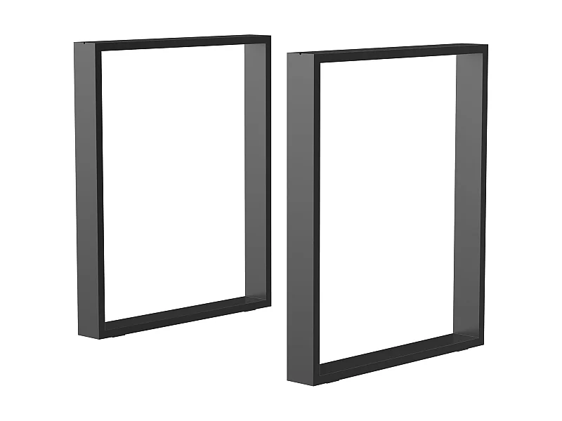 Patas para mesa negro 60x8x72 cm HOMCOM