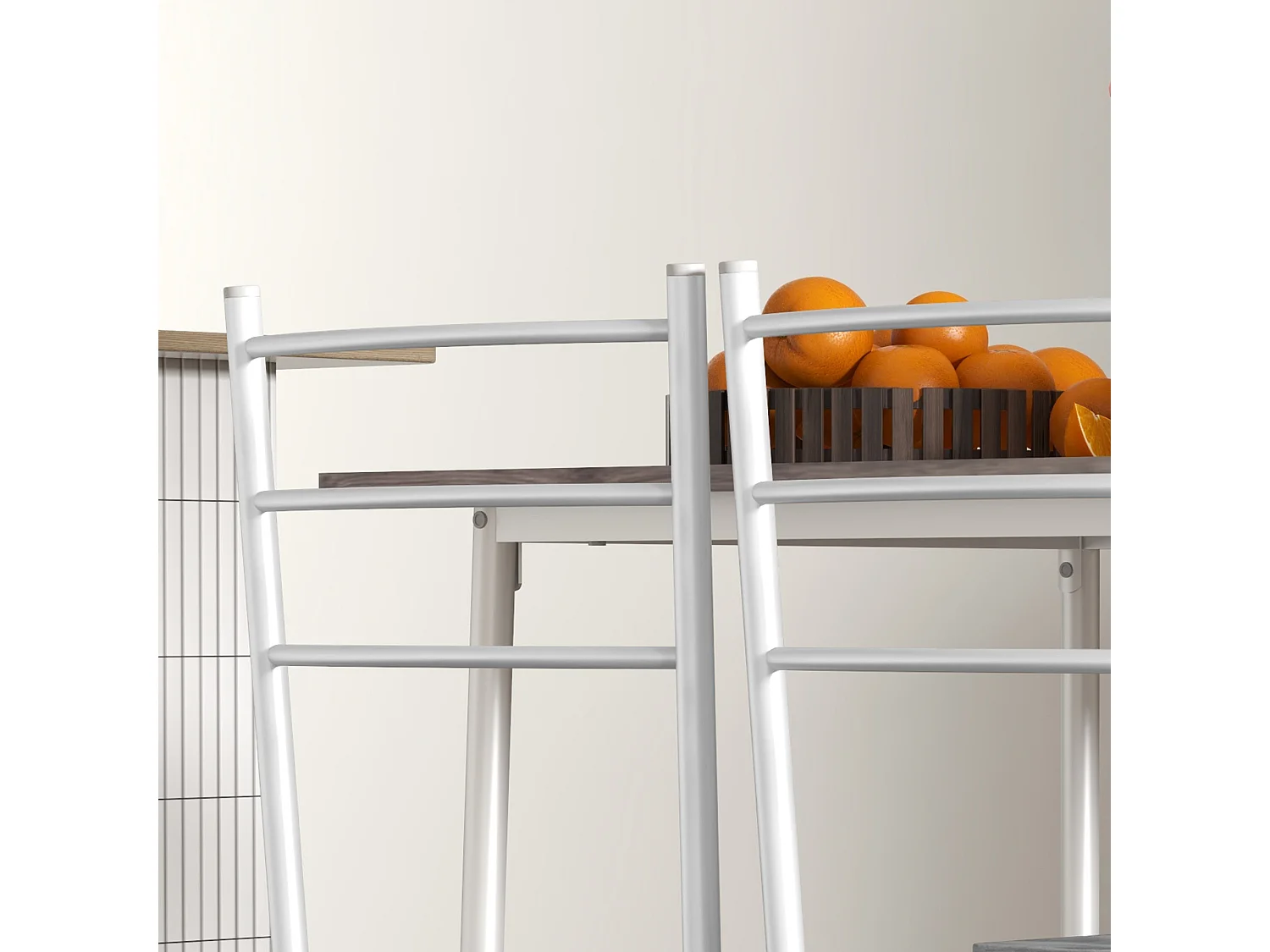 Conjunto de comedor blanco 110x70x75 cm HOMCOM