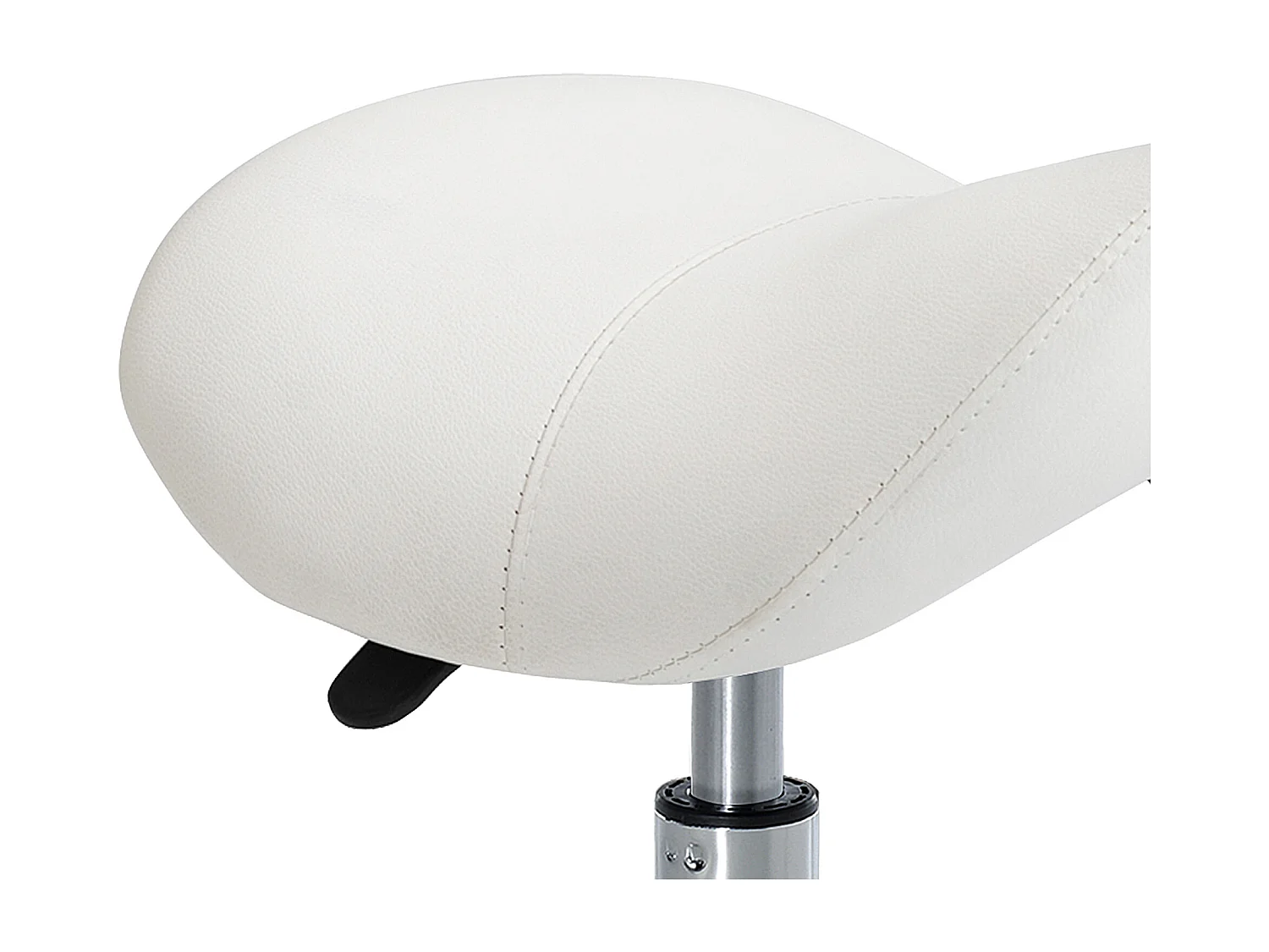 Taburete giratorio blanco 52x53x61 cm HOMCOM