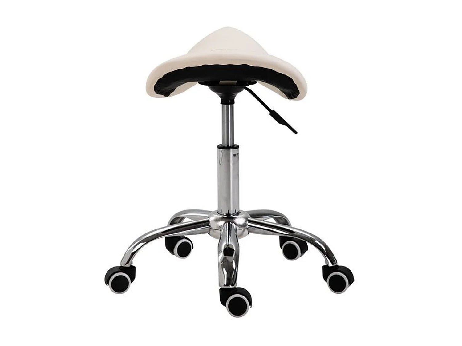 Taburete giratorio blanco 52x53x61 cm HOMCOM