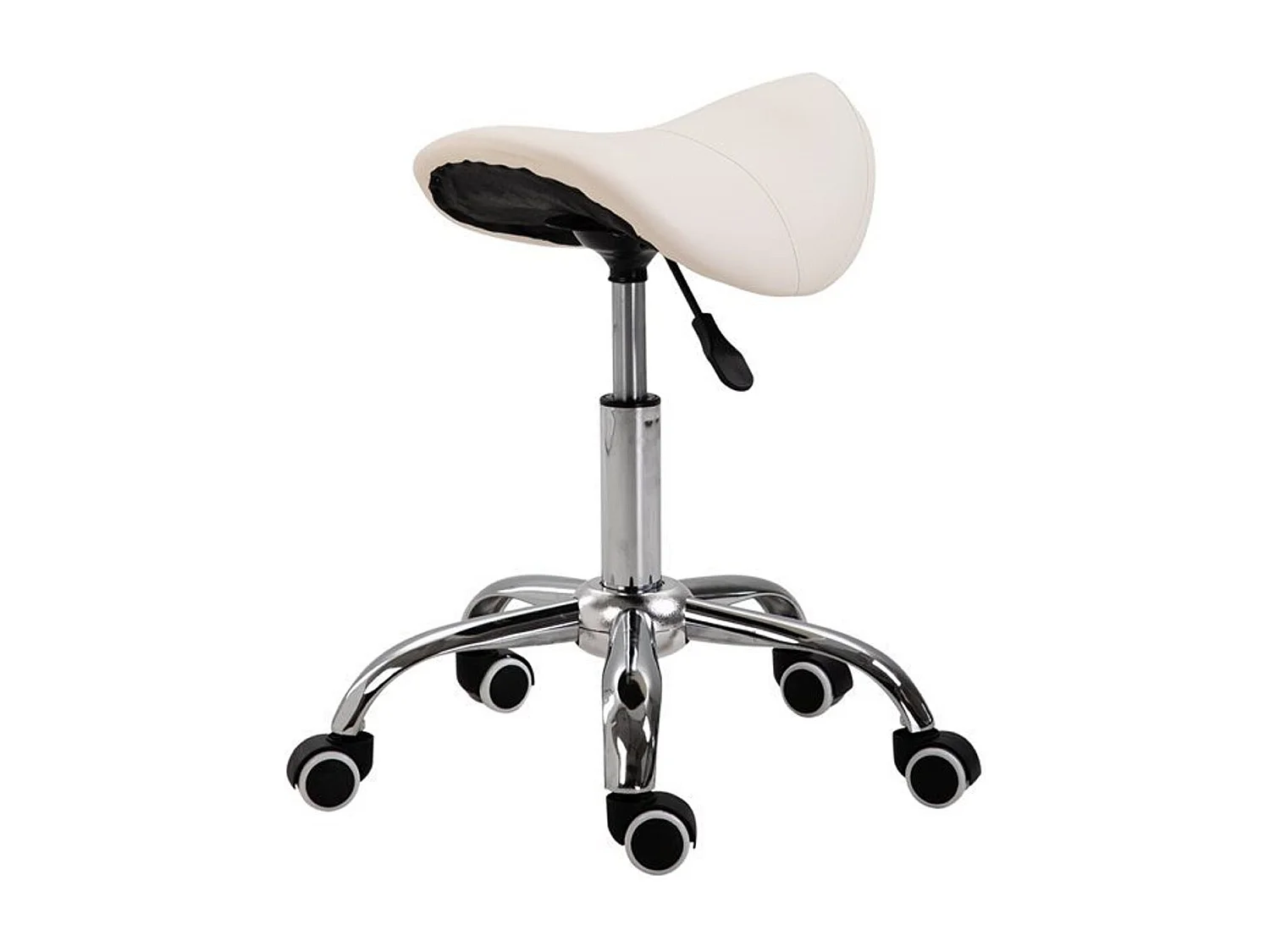 Taburete giratorio blanco 52x53x61 cm HOMCOM