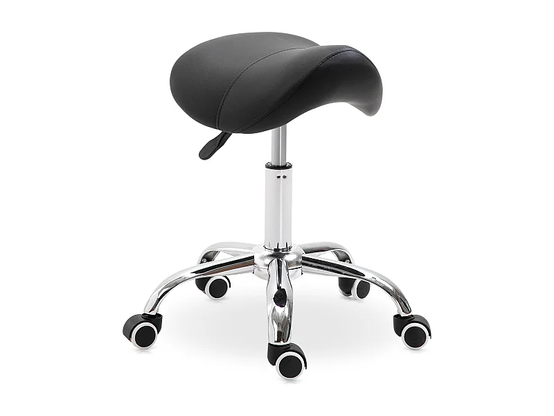 Taburete giratorio negro 52x53x61 cm HOMCOM