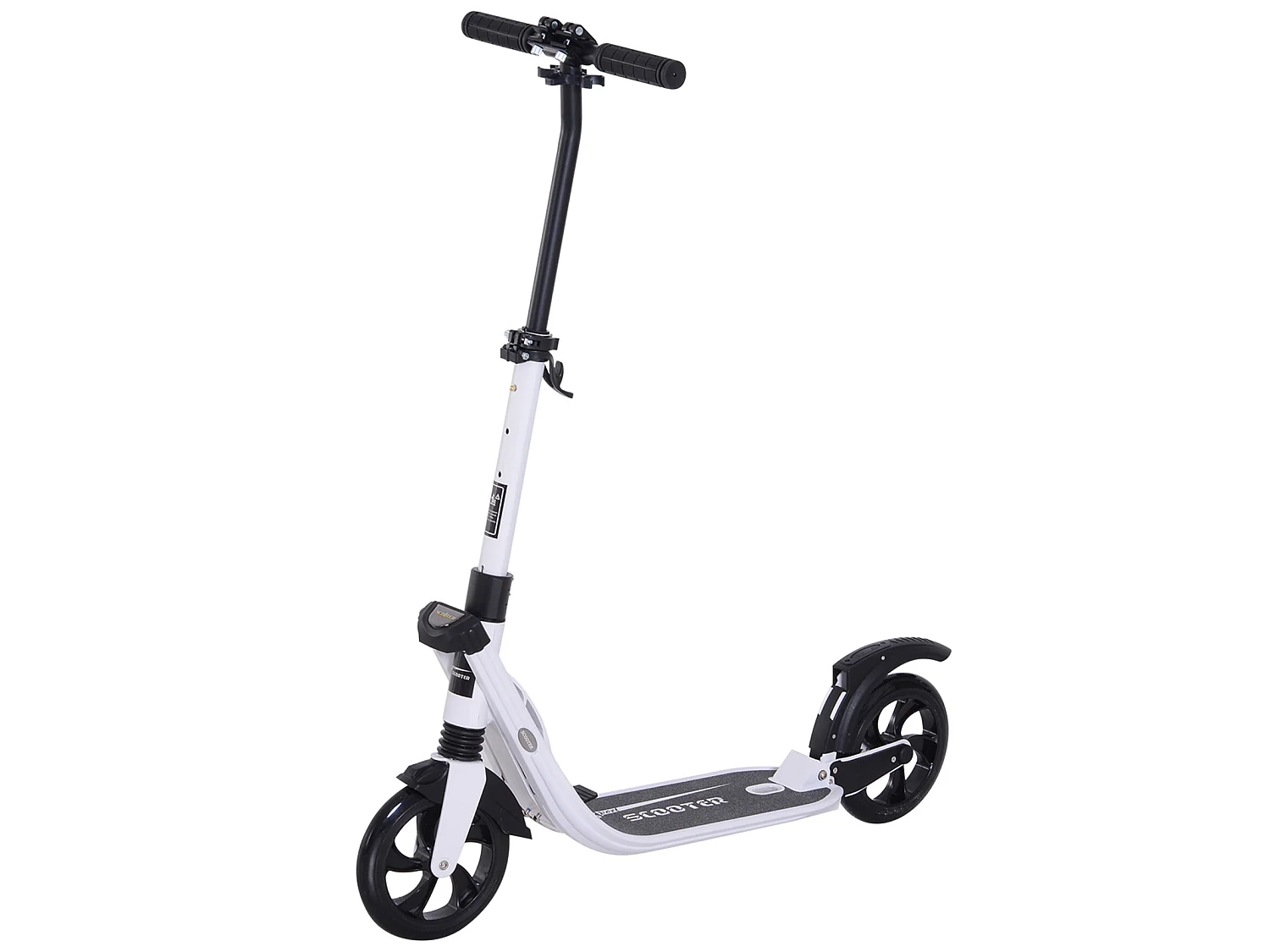 Patinete plegable blanco 93.5x38x105 cm HOMCOM