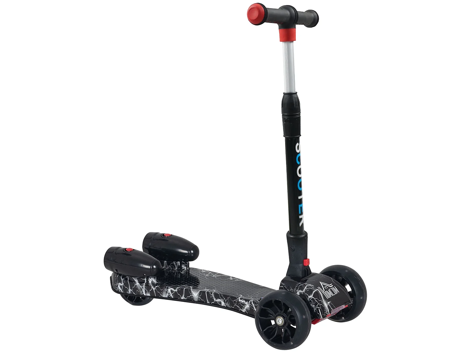 Patinete para niños negro 62x27x81 cm HOMCOM