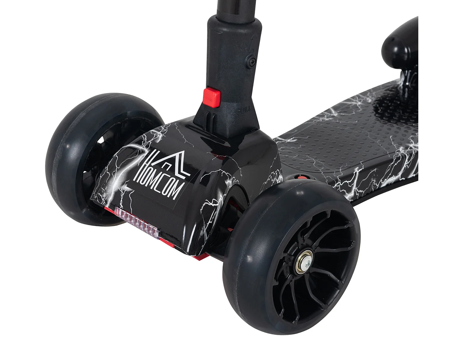 Patinete para niños negro 62x27x81 cm HOMCOM