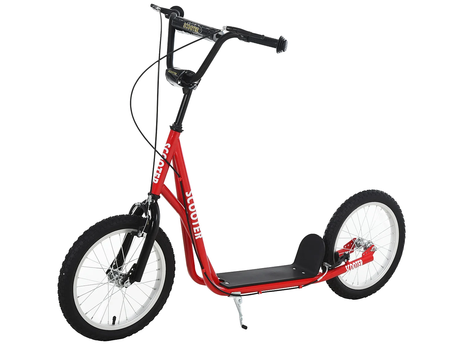 Patinete para niños rojo 139x58x96 cm HOMCOM