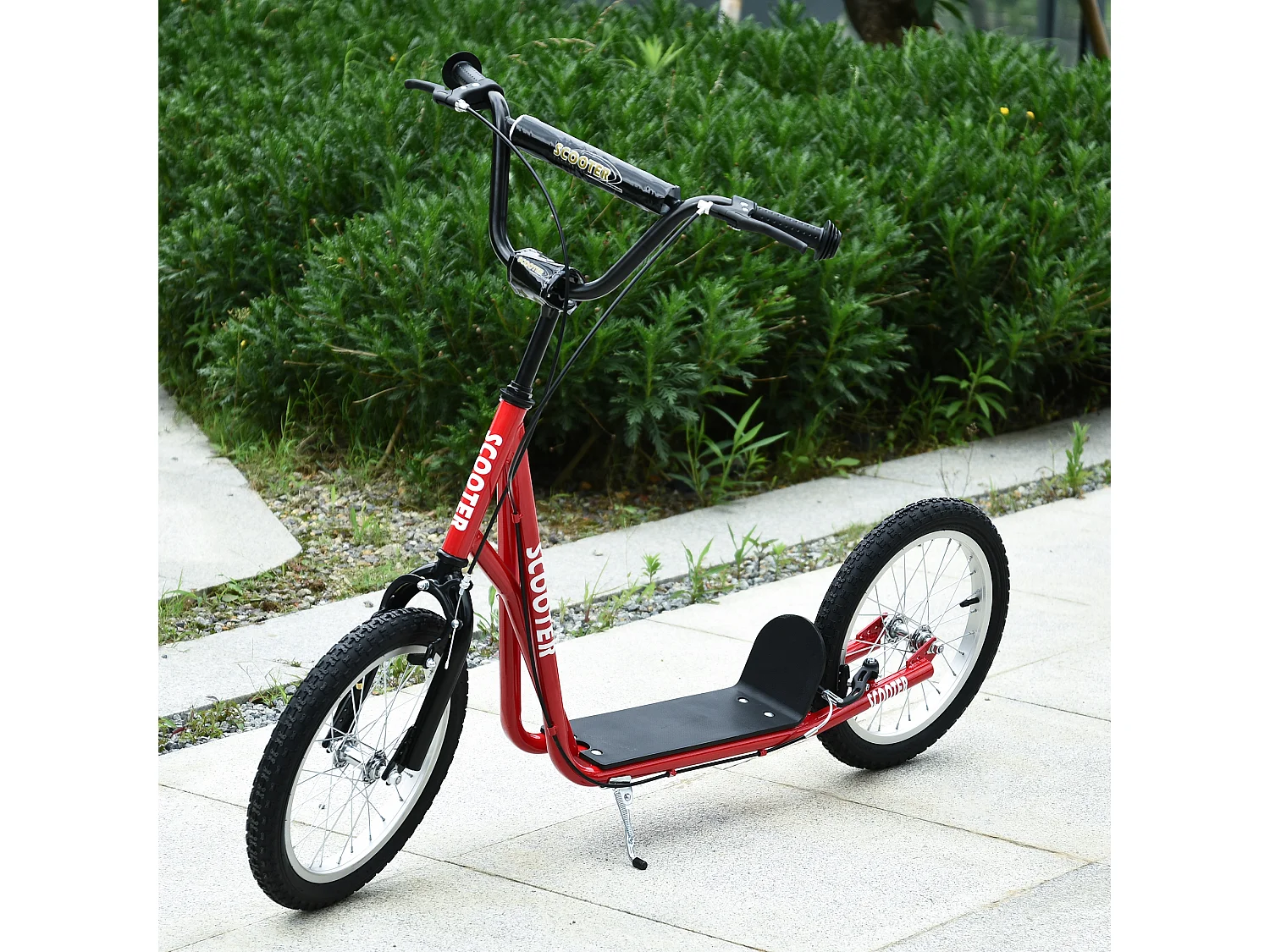 Patinete para niños rojo 139x58x96 cm HOMCOM