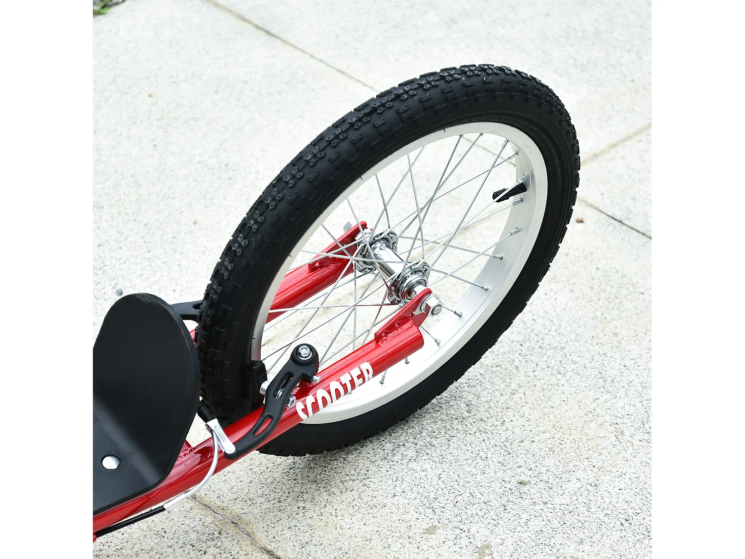 Patinete para niños rojo 139x58x96 cm HOMCOM