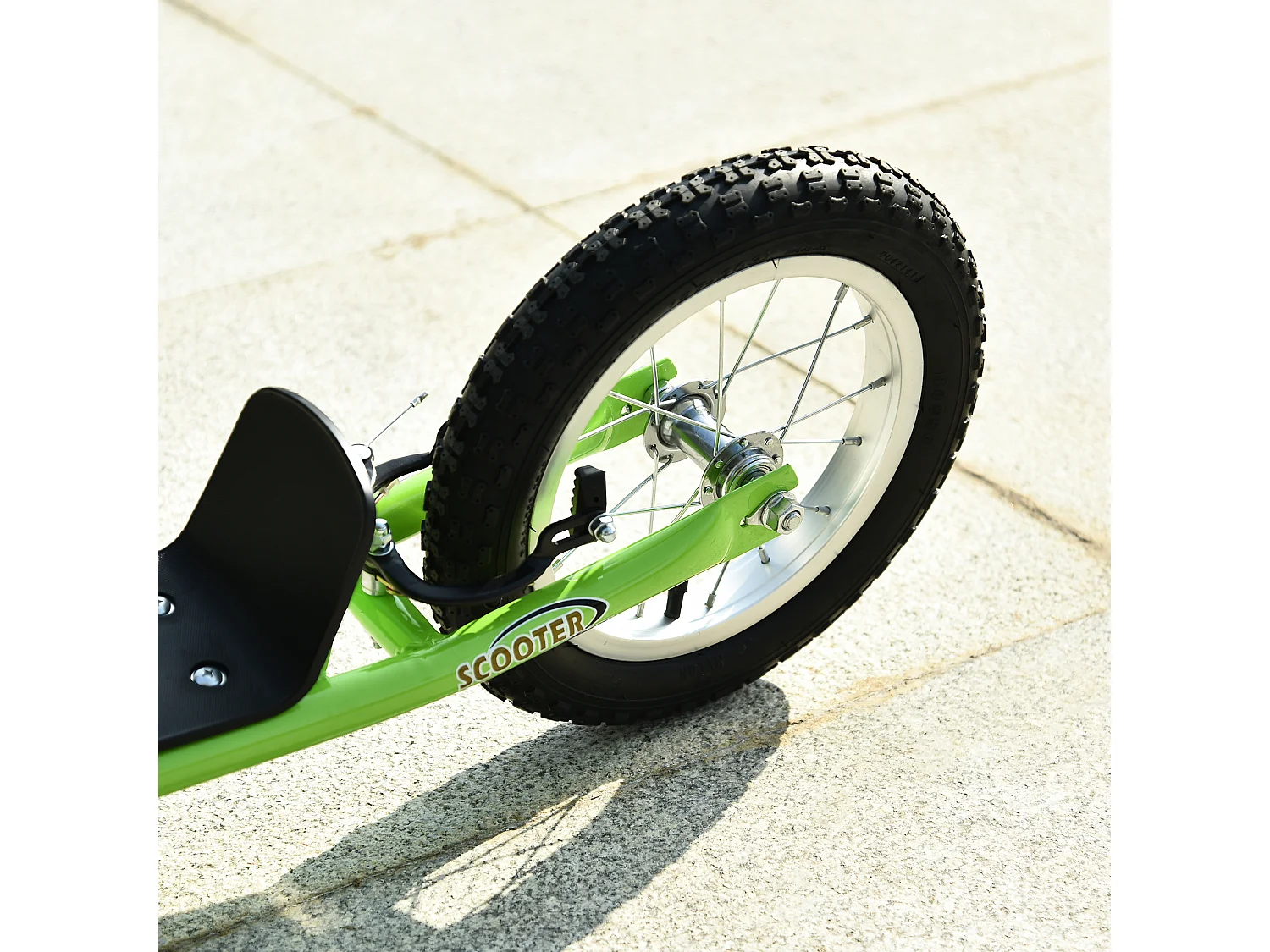 Patinete para niños verde 117x52x85 cm HOMCOM