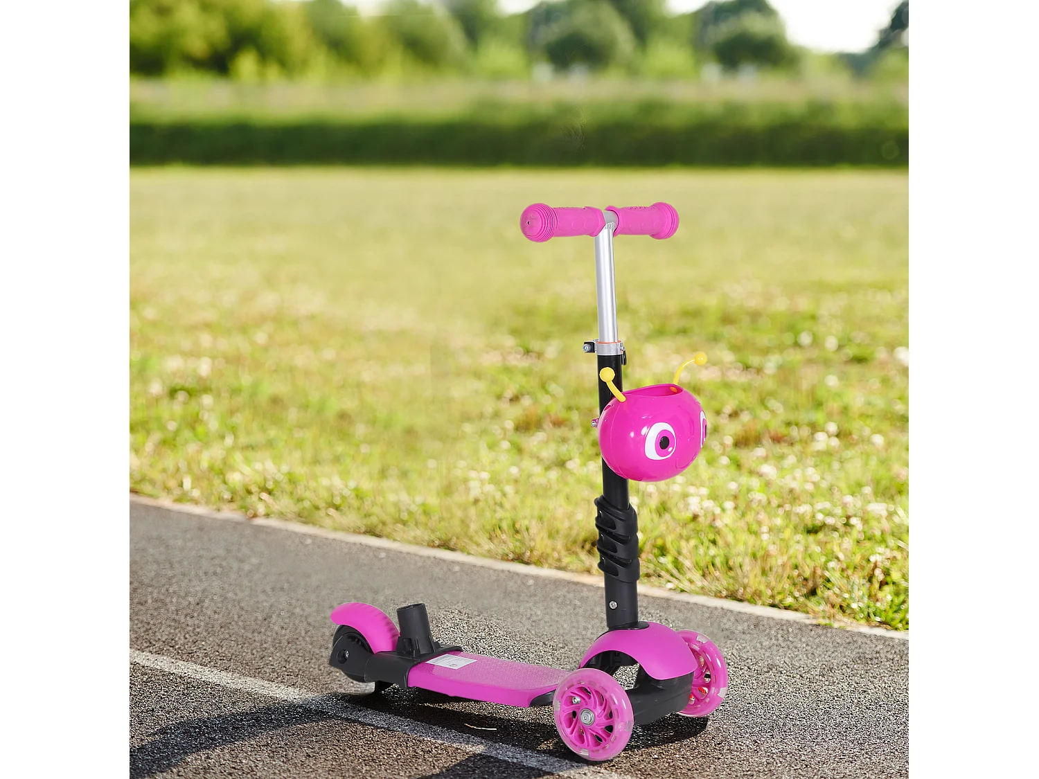 Patinete para niños azul 62x25x72,5cm HOMCOM