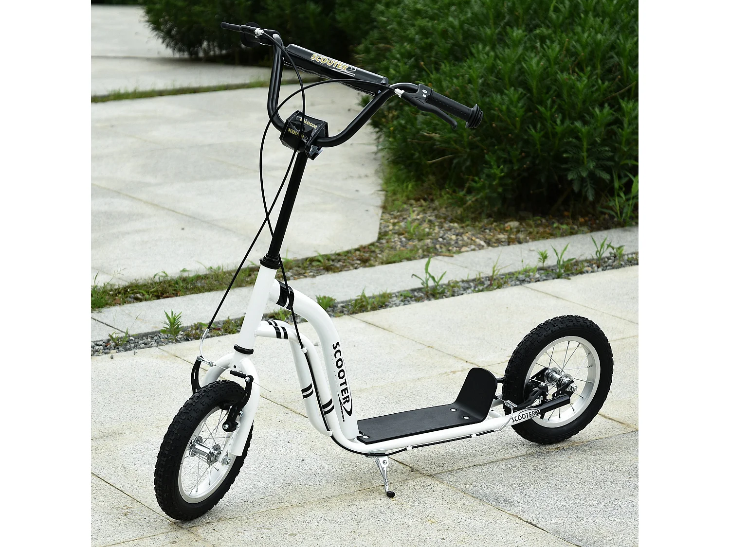 Patinete para niños white 120x58x95 cm HOMCOM