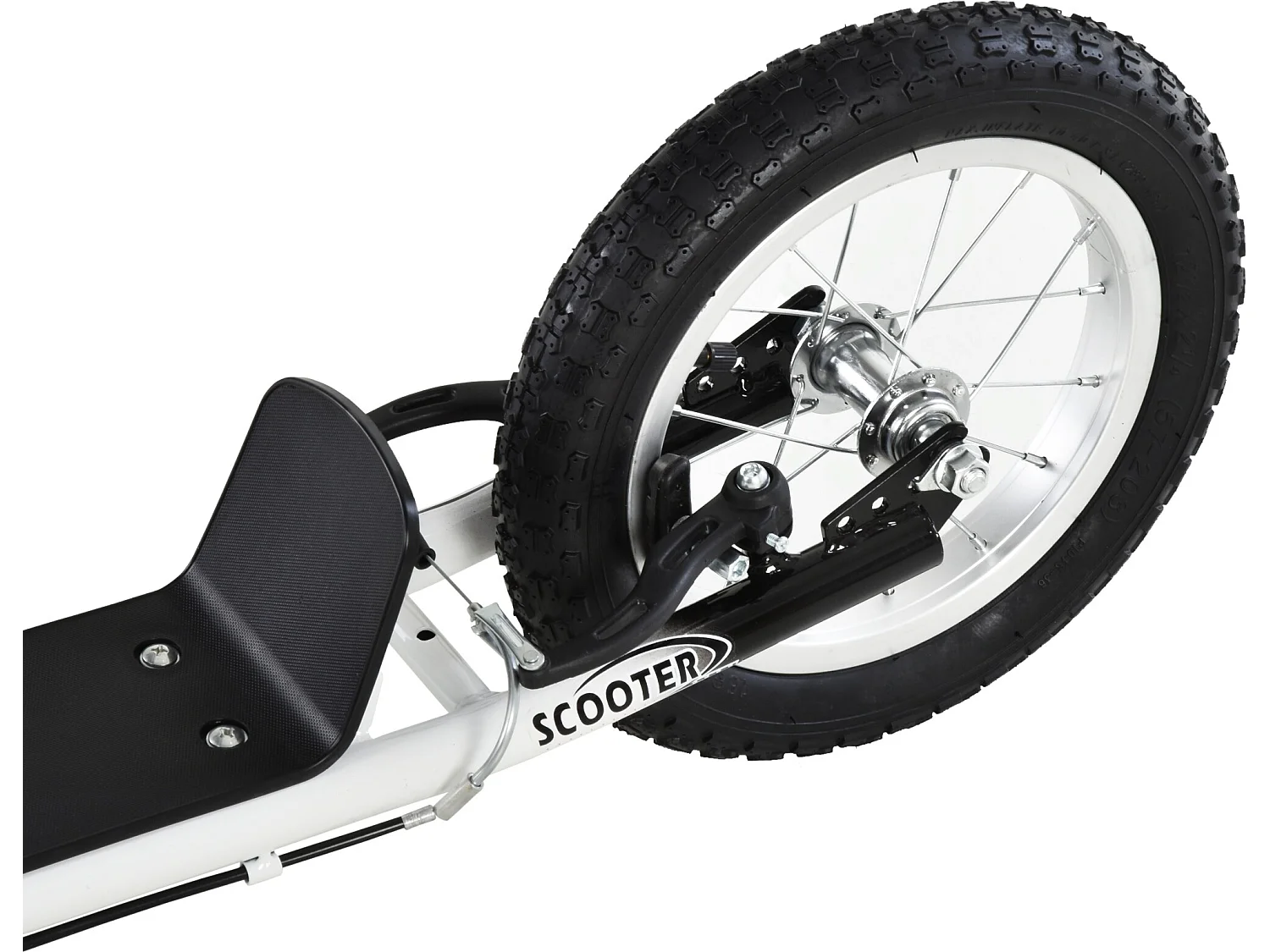 Patinete para niños white 120x58x95 cm HOMCOM