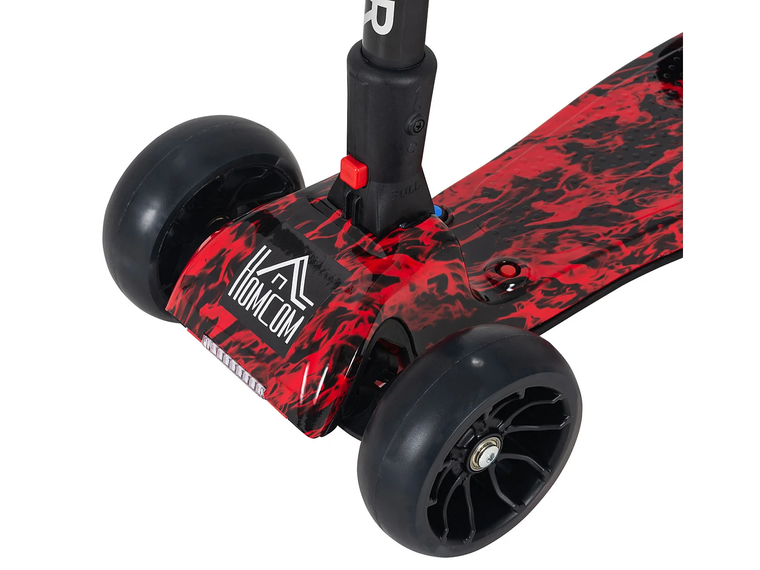 Patinete eléctrico rojo 62x26x81 cm HOMCOM