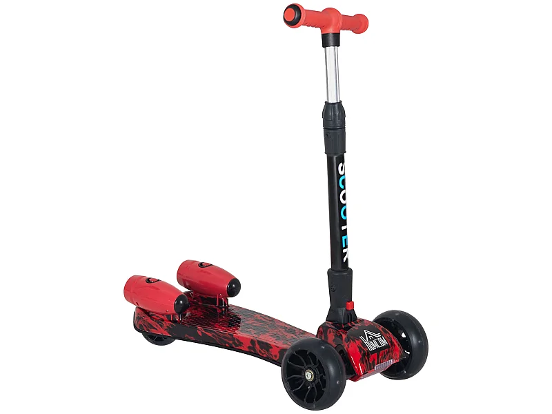 Patinete eléctrico rojo 62x26x81 cm HOMCOM