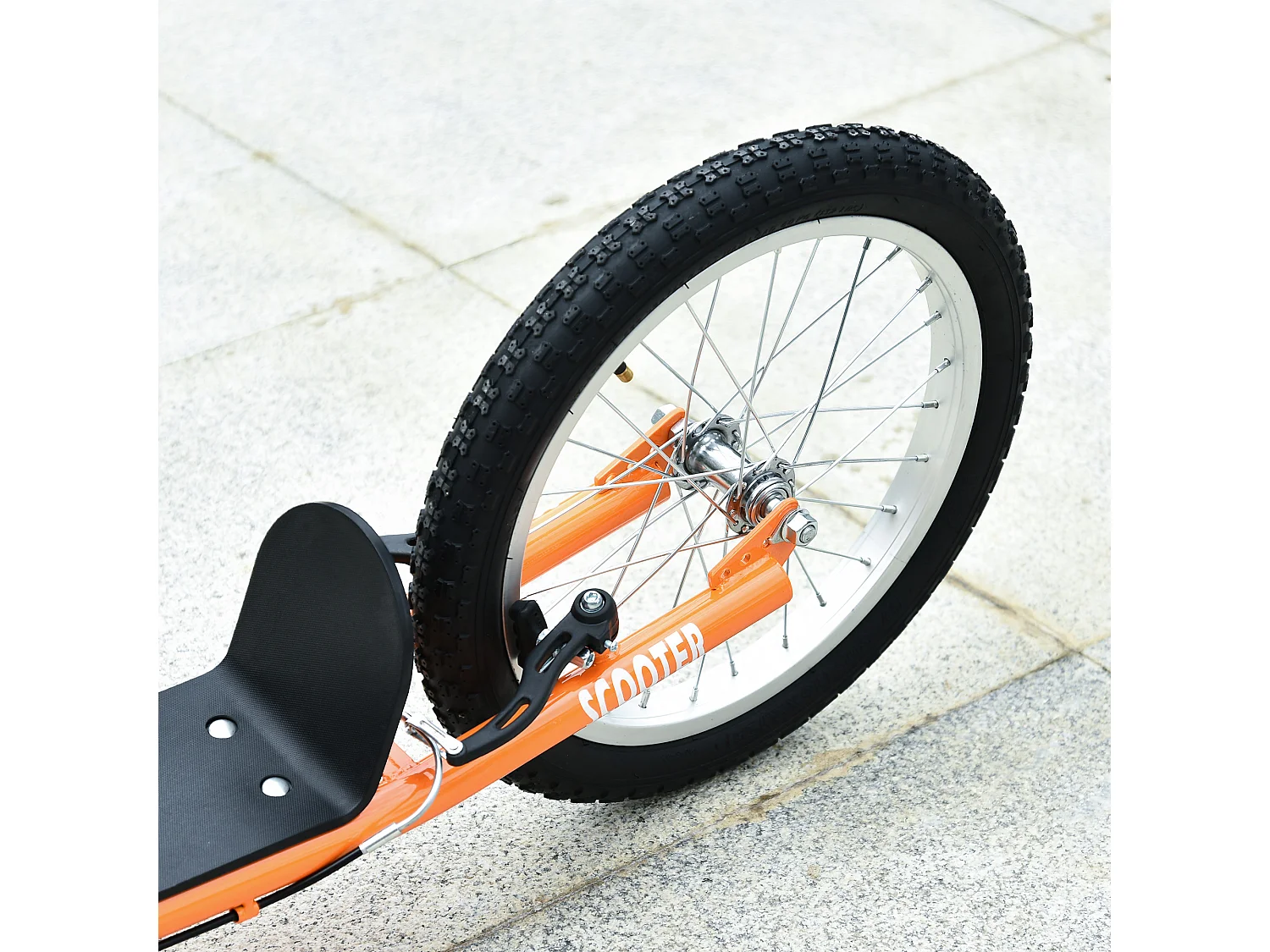 Patinete para niños naranja 139x58x96 cm HOMCOM