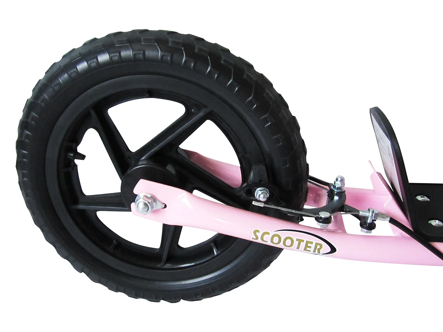 Patinete para niños rosa 120x52x88 cm HOMCOM