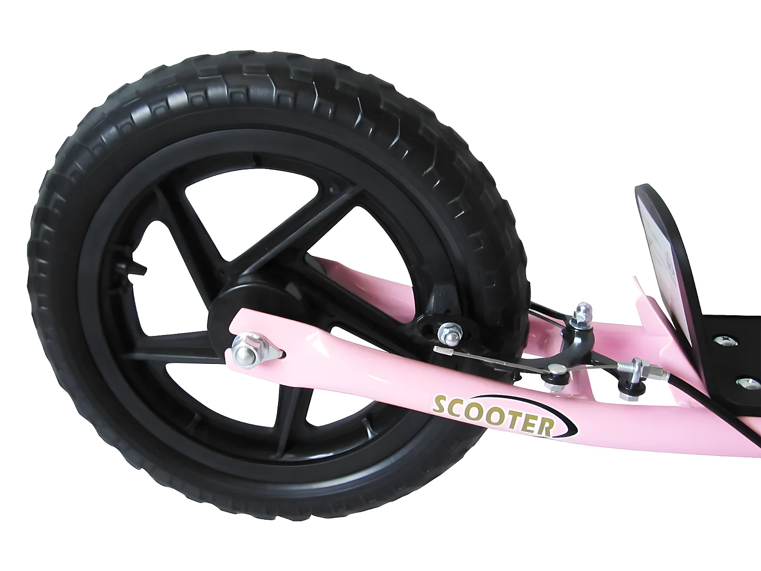 Patinete para niños rosa 120x52x88 cm HOMCOM