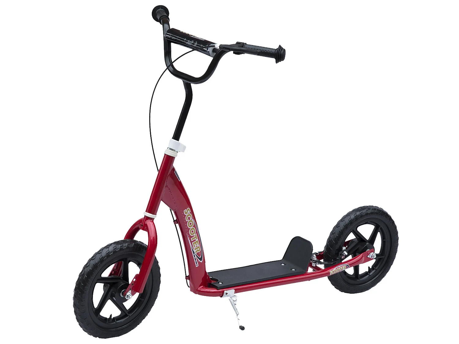 Patinete para niños rojo 120x52x88 cm HOMCOM