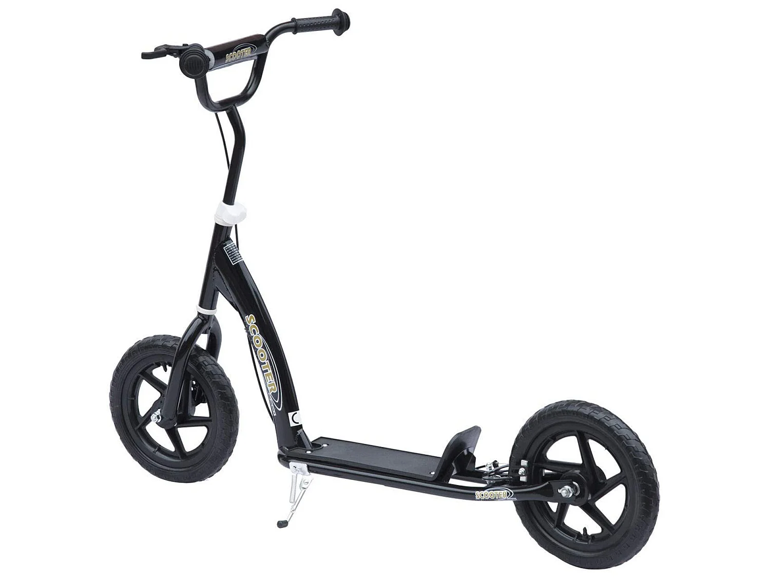 Patinete para niños negro 120x52x88 cm HOMCOM