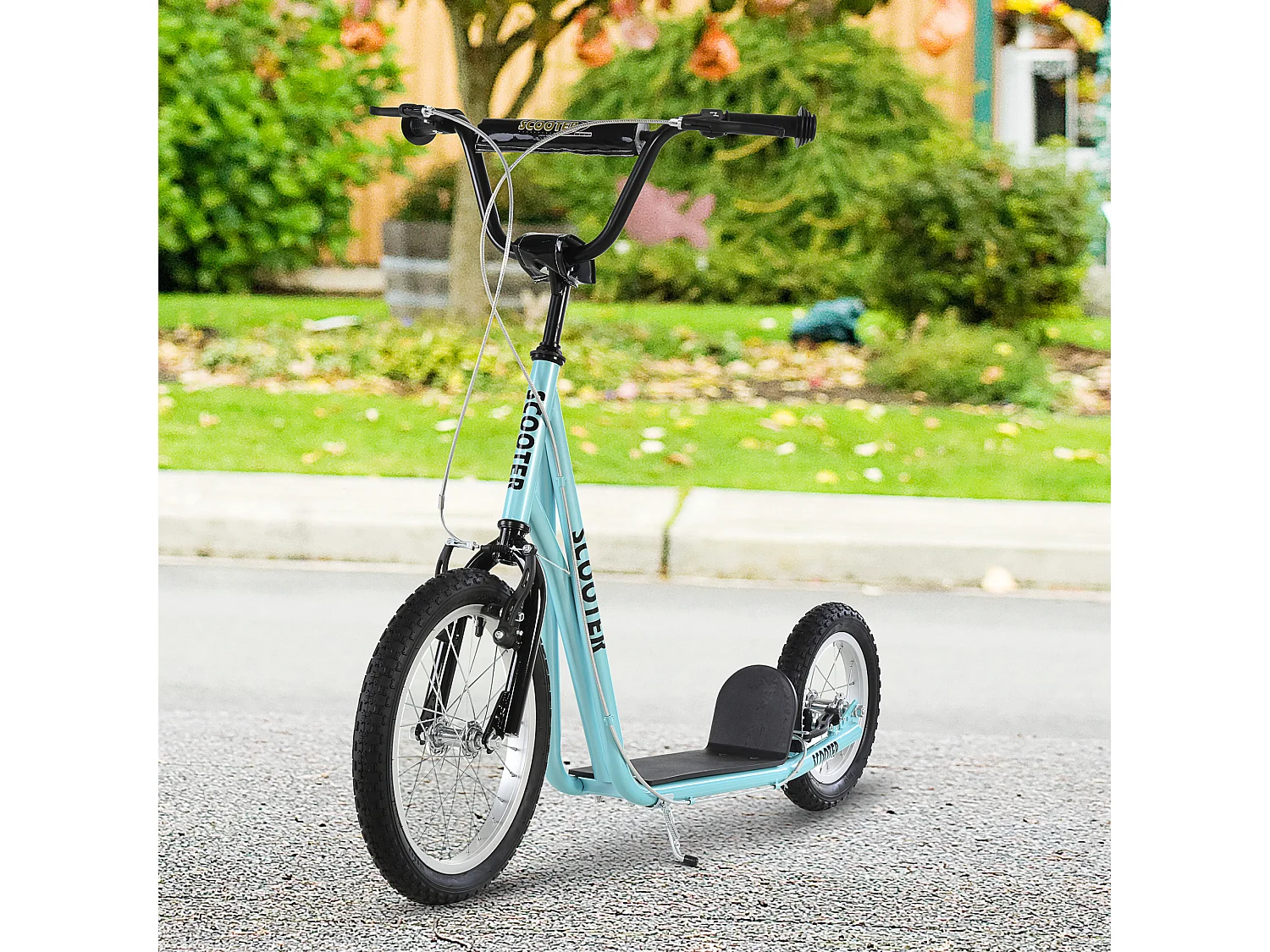 Patinete para niños azul 135x58x94 cm HOMCOM